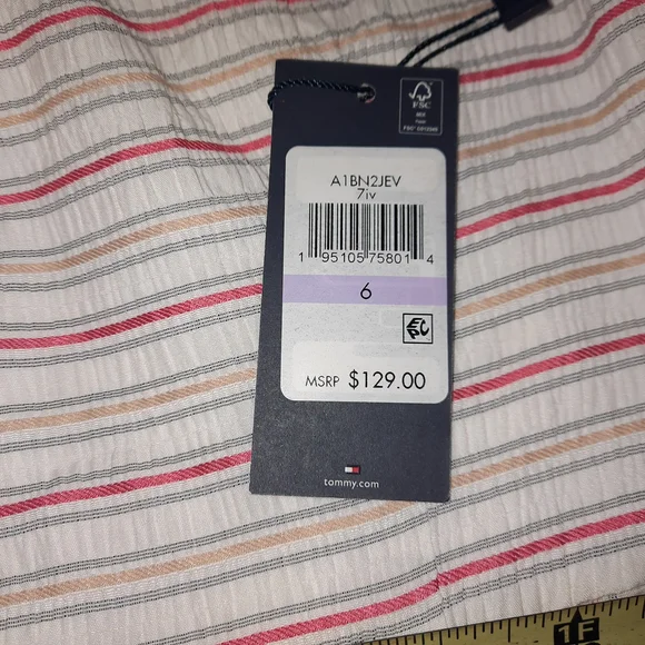 Tommy Hilfiger Multicolor Striped Midi Dress - Picture 3 of 11